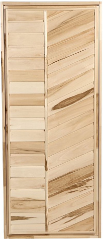 Дверь для бани и сауны, размер коробки, липа, глухая, 170×80 см купить в СОМ