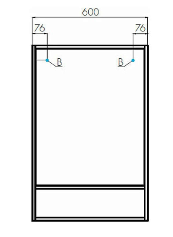 Зеркало-шкаф Акватон Флай 60, белый, дуб крафт купить в СОМ