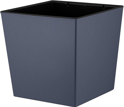 Кашпо InGreen London Cube вулканический серый 4,2л купить в СОМ