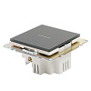 Выключатель STEKKER Катрин 1 кл.  черный, сенсорный купить в СОМ