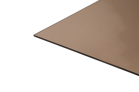 Поликарбонат монолитный, 3 мм, 2050х3050 мм, бронза купить в СОМ