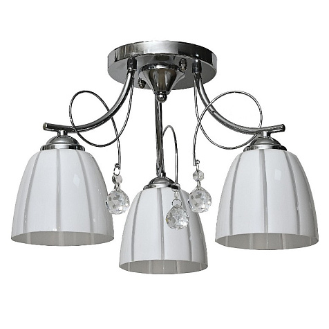 Люстра 10077/3CR WT 60 W, E27, до 7 м² купить в СОМ