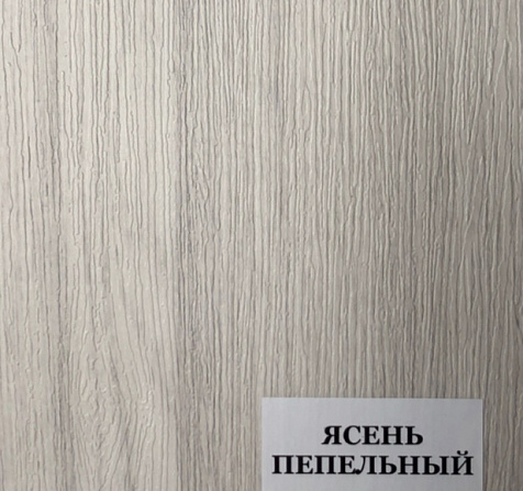 Дверное полотно остекленное 282 Ясень пепельный стекло зеркало 600х2000мм купить в СОМ