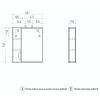 Зеркало-шкаф Vigo Callao 600, левый купить в СОМ