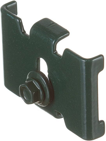 Крепление (скоба + саморез) RAL6005 купить в СОМ