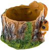 Зоокашпо Белочка на пне 15х15х13см купить в СОМ