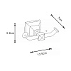 Крючок Azario Altre AZ-96005A, двойной, хром купить в СОМ