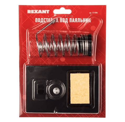 Подставка для паяльника REXANT, ниша квадратная, губка, металл купить в СОМ