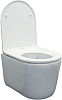 Унитаз подвесной Comforty CF3C789WH, безободковый, торнадо, сиденье тонкое, микролифт купить в СОМ